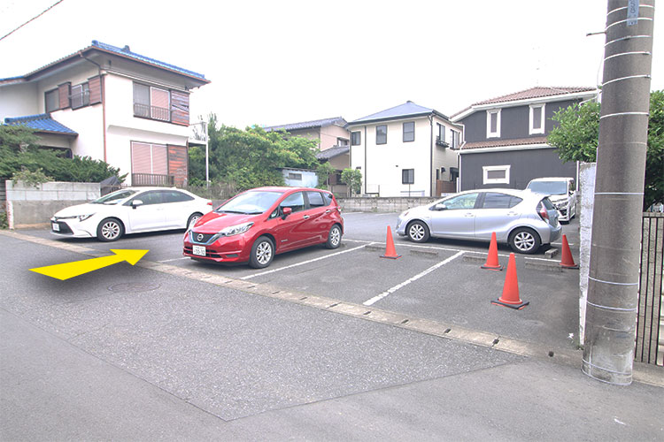 第二駐車場（当院の2本裏通り）入口